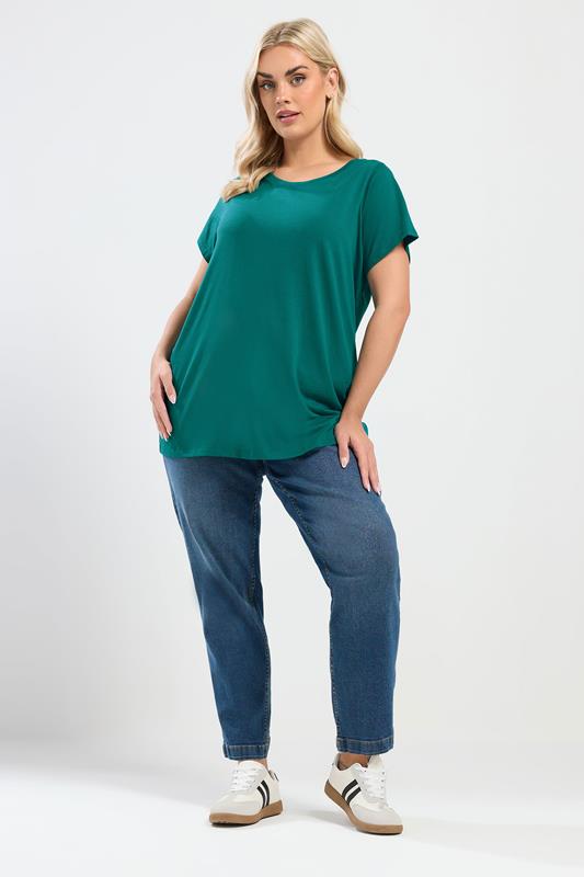 YOURS Plus Size 3 PACK Pink & Green Core T-Shirts | Yours Clothing 4