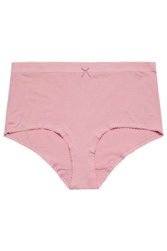 YOURSET 5 PACK Plus Size Pink & Black Floral Full Briefs | Yours Clothing 10