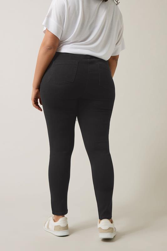 EVANS Plus Size Black Skinny Jeggings | Evans 4