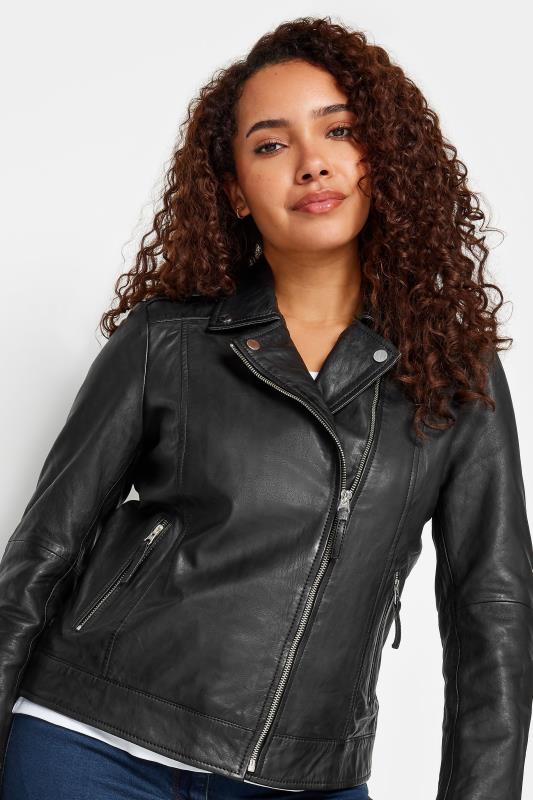 M&Co Black Leather Biker Jacket | M&Co 5
