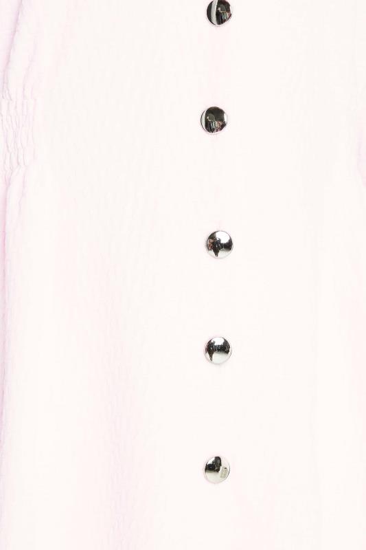 M&Co Pink Textured Button Through Dress | M&Co 5