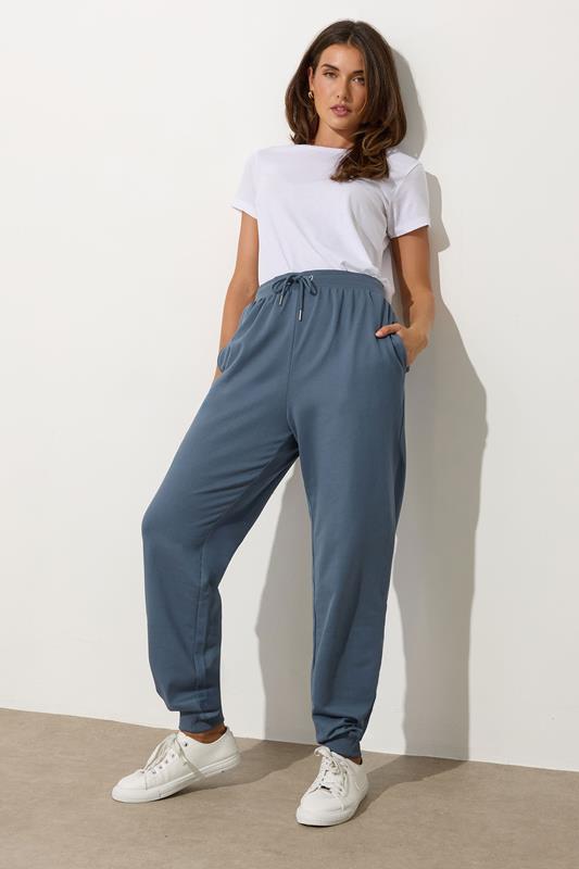LTS Tall Denim Blue Cuffed Joggers | Long Tall Sally 1
