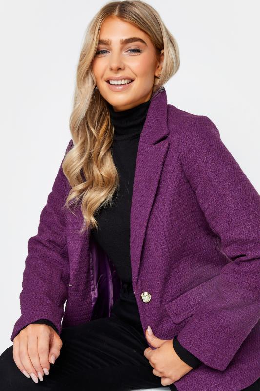 M&Co Purple Boucle Blazer | M&Co 4