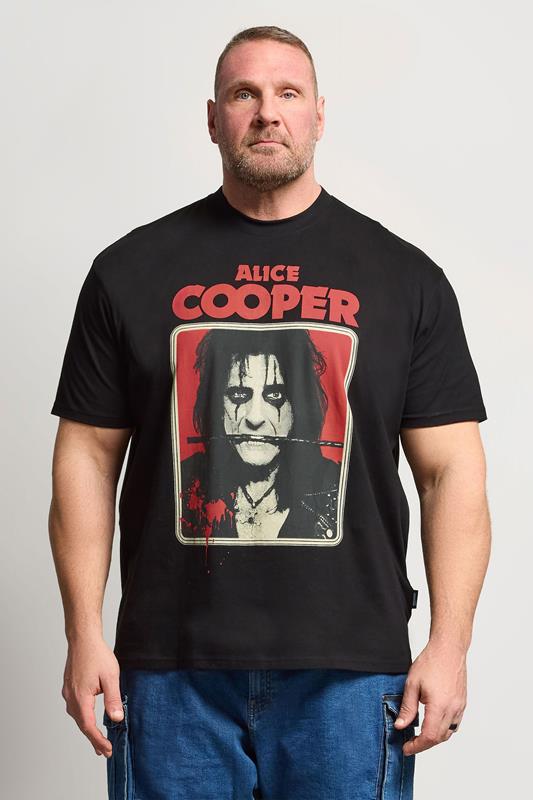 BadRhino Big & Tall Black Alice Cooper Graphic T-Shirt | BadRhino 1