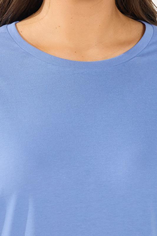 YOURS Plus Size 3 PACK Green & Blue Long Sleeve T-Shirts | Yours Clothing  8