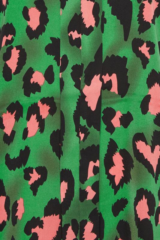 M&Co Dark Green Leopard Print Blouse | M&Co 5
