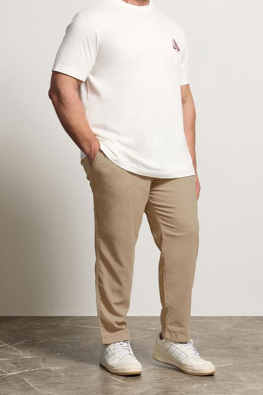 JACK & JONES Big & Tall Crockery Brown Relaxed Trouser | BadRhino 1