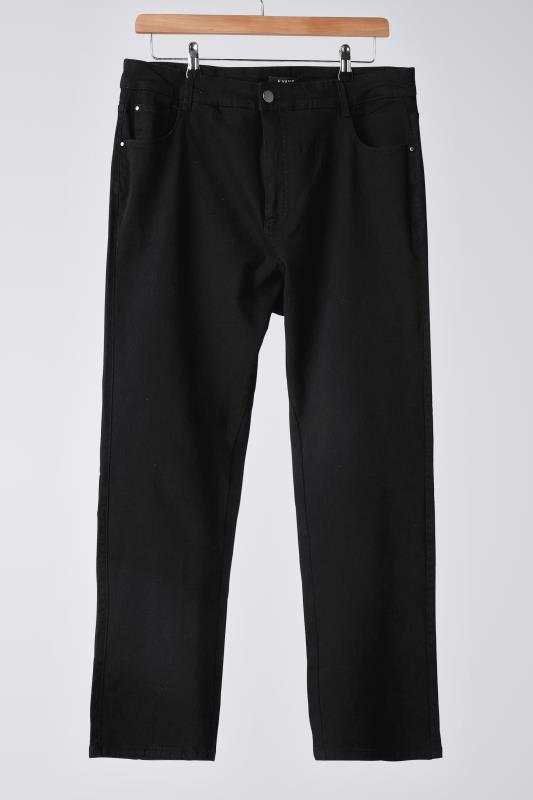 EVANS Plus Size Curve Fit Black Straight Leg Jeans | Evans  5