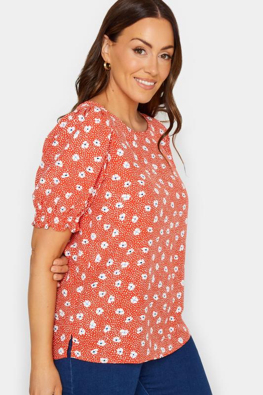 M&Co Red Daisy Print Blouse | M&Co 7