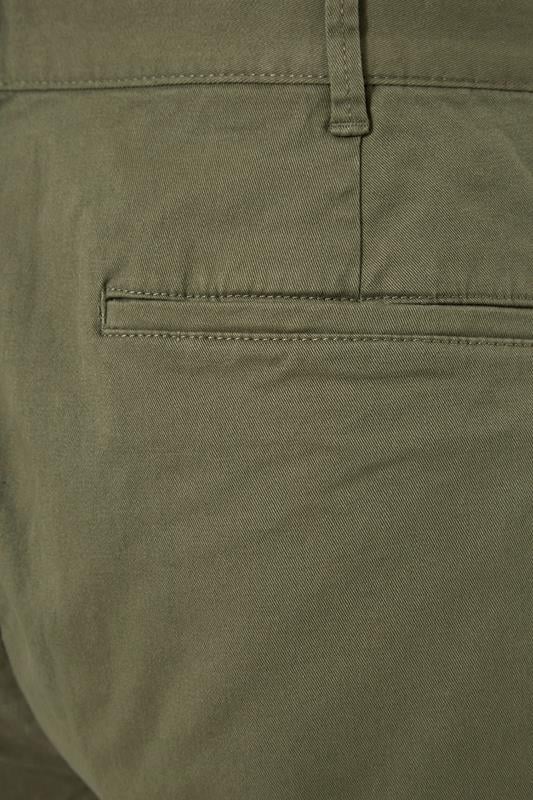 BadRhino Big & Tall 2 PACK Black & Khaki Green Stretch Chino Shorts | BadRhino 9