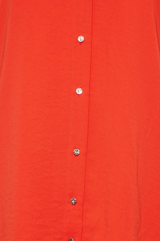 M&Co Orange Tie Waist Tunic Shirt | M&Co