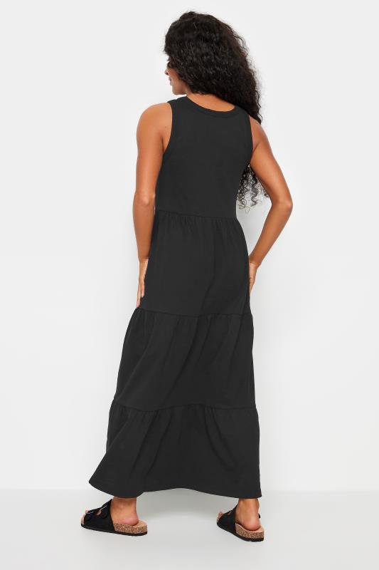M&Co Petite Black Sleeveless Tiered Maxi Dress | M&Co 3