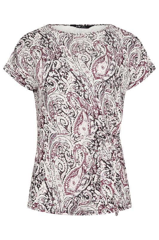 LTS Tall Black Paisley Side Tie Top | Long Tall Sally 6