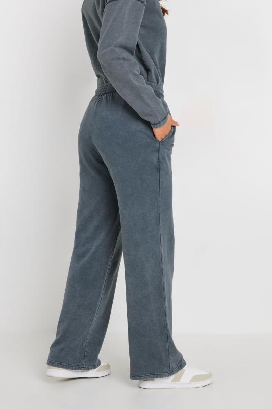 LTS Tall Navy Blue Acid Wash Straight Leg Joggers | Long Tall Sally 4