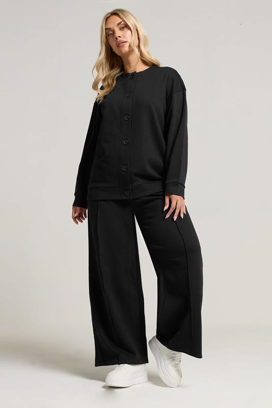 YOURS Plus Size Black Button Cardigan | Yours Clothing 1