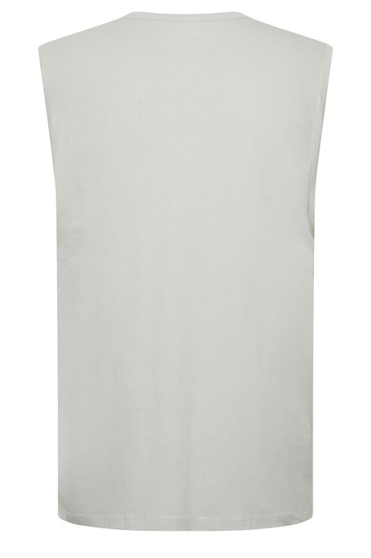 JACK & JONES 3 PACK Big & Tall White, Black, and Light Blue Tanktops | BadRhino 6
