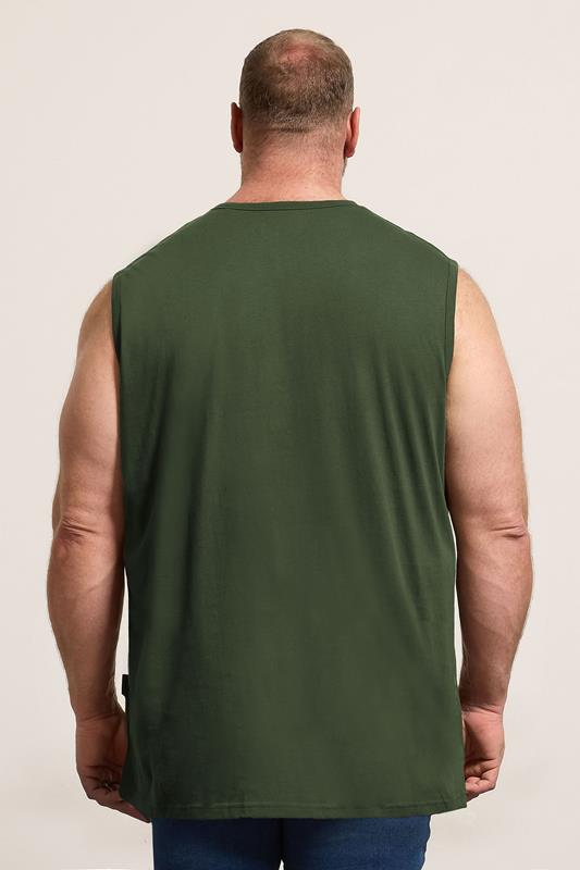BadRhino Big & Tall Black/White/Navy/Khaki/Grey 5 Pack Extra Long Muscle Vests | BadRhino 5