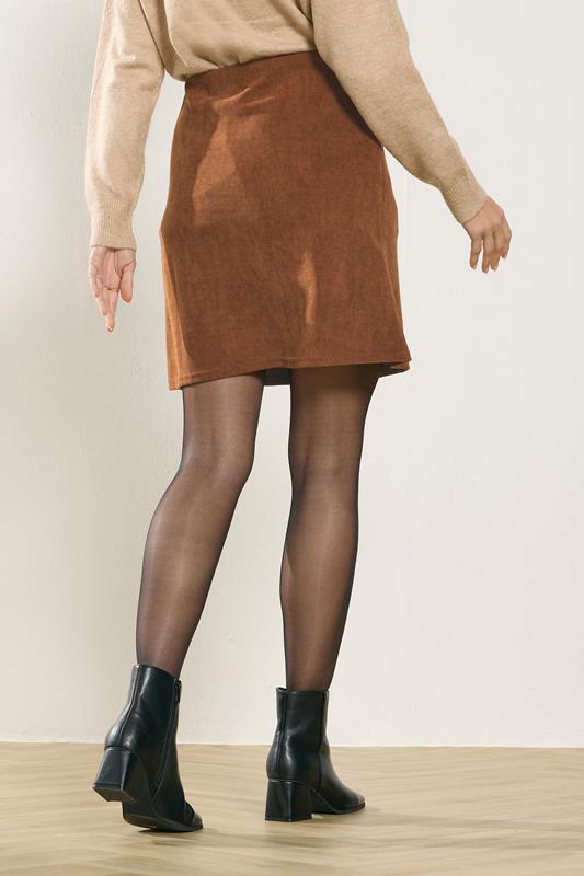 M&Co Tan Brown Cord Mini Skirt | M&Co  2