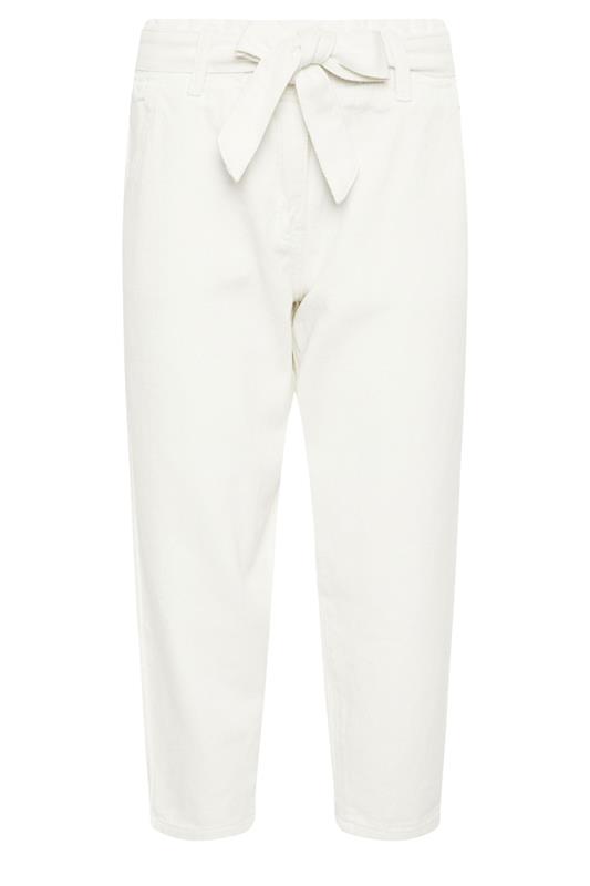 PixieGirl Petite Women's White Belted Barrel Jeans | PixieGirl 5