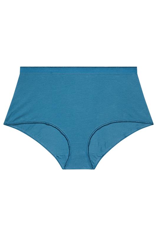 YOURS 5 PACK Plus Size Teal Blue Shooting Star Full Briefs | Yours Clothing 8