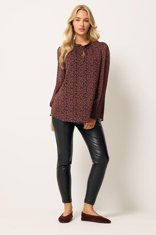  M&Co Black Faux Leather Leggings