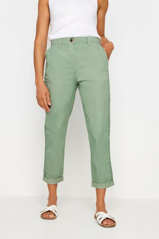 Women's  M&Co Sage Green Chino Trousers