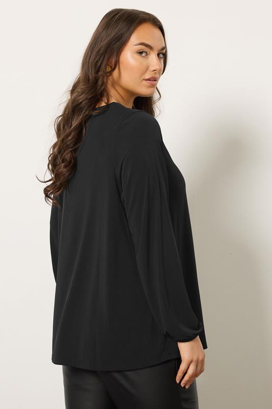 EVANS Plus Size Black Stud Detail Top | Evans 2