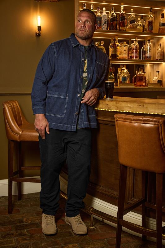 BadRhino Big & Tall Blue Chore Denim Shacket