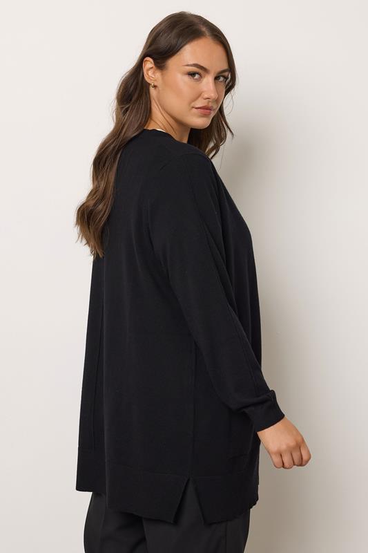 EVANS Plus Size Black Premium Pocket Front Cardigan | Evans  4