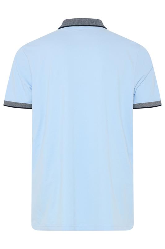 BadRhino Big & Tall Blue Chambray Pocket Polo Shirt | BadRhino 8