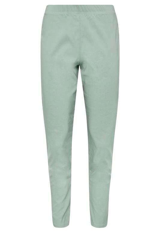 M&Co Sage Green Stretch Bengaline Trousers | M&Co 4