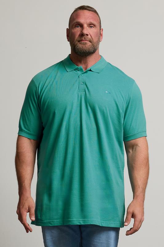  BadRhino Big & Tall Pacific Blue Core Polo Shirt