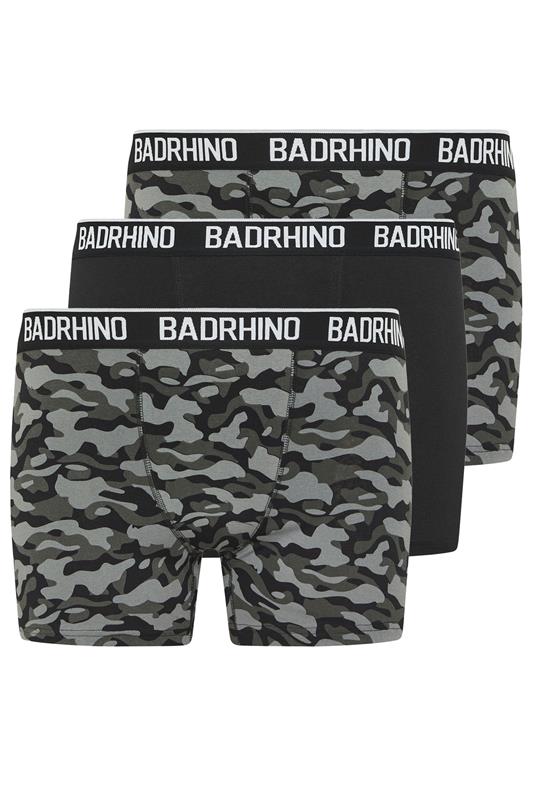 BadRhino Big & Tall 3 PACK Black/Grey/Green Camo Boxers | BadRhino 4