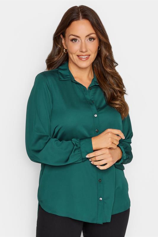 M&Co Green Button Through Shirt | M&Co 1