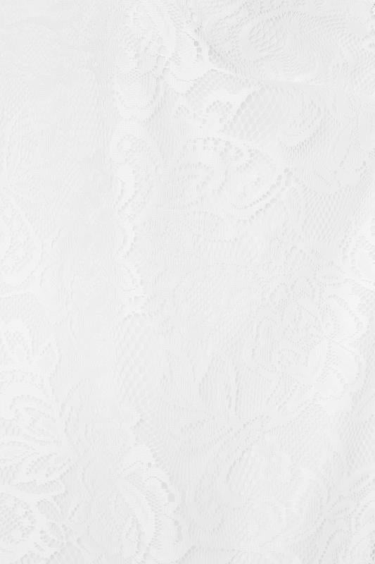 M&Co White Floral Lace Long Sleeve Blouse | M&Co  5