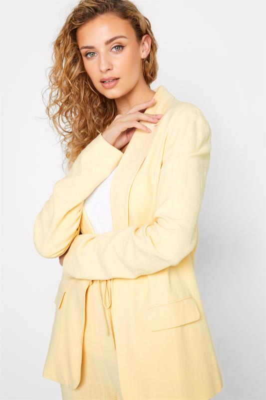 LTS Tall Women's Lemon Yellow Linen Blazer | Long Tall Sally  4