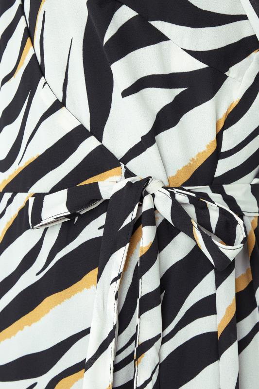M&Co Black Zebra Print Wrap Dress | M&Co 5