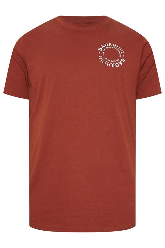 BadRhino Big & Tall Burnt Red Circle Logo T-Shirt | BadRhino 6