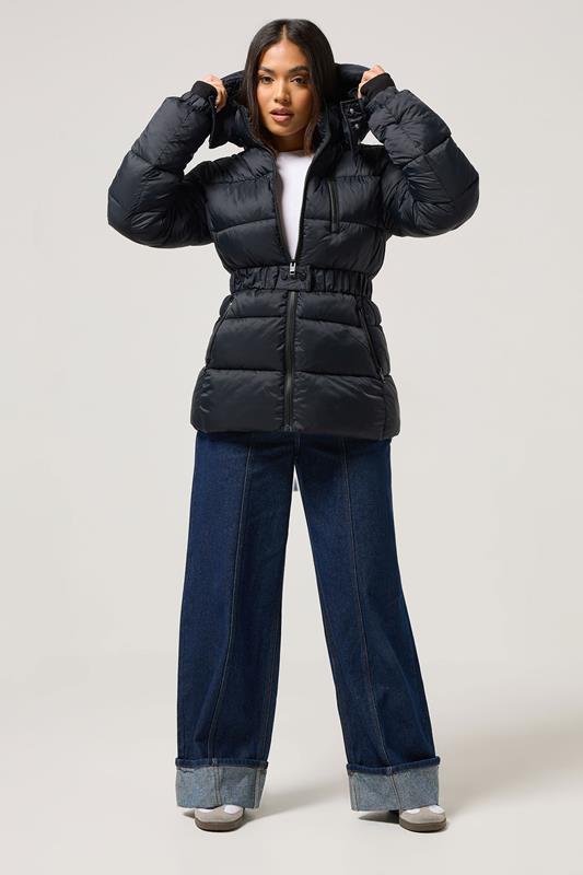 PixieGirl Petite Women's Black Padded Ski Jacket | PixieGirl 1