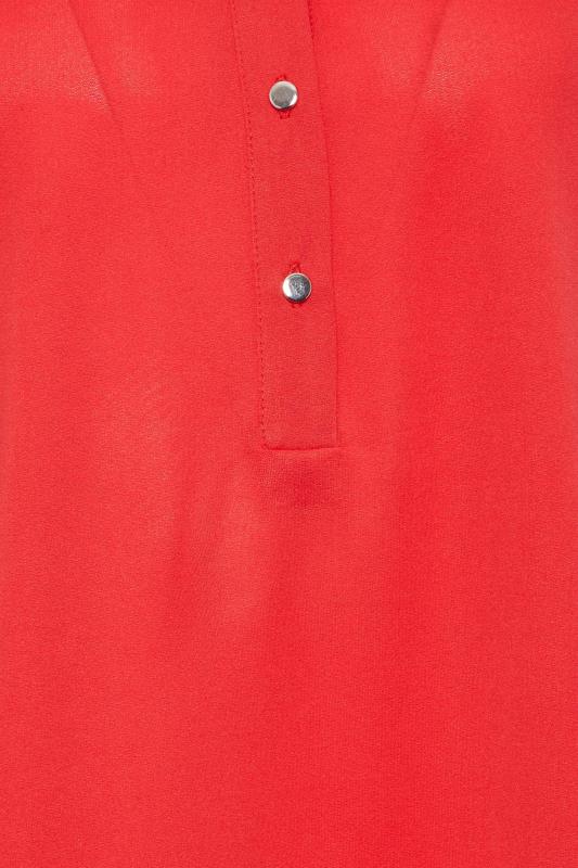 M&Co Red Half Placket Jersey Shirt | M&Co 5