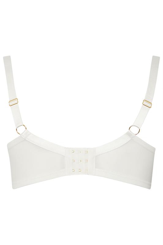 PLAYFUL PROMISES White Ramona Illusion Strap Underwired Bra | Yours Clothing 9