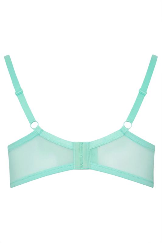 YOURSET 2 PACK Plus Size Blue & White Lace Underwired Mesh Bras | Yours Clothing 10