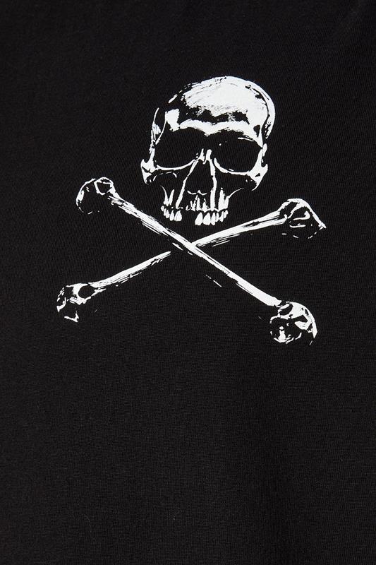 BadRhino Big & Tall Black Extra Long Skull & Crossbones Graphic Muscle Vest | BadRhino 8