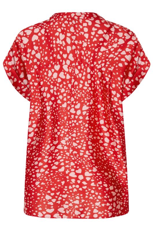 M&Co Red Heart Print Shirt | M&Co 7