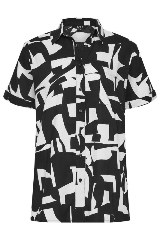LTS Tall Black Abstract Print Shirt | Long Tall Sally 6