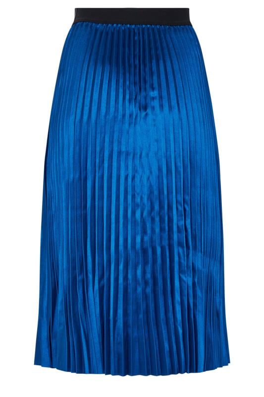 M&Co Cobalt Blue Pleated Midi Skirt | M&Co 5