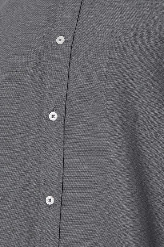 BadRhino Big & Tall Grey Long Sleeve Slub Shirt | BadRhino 8