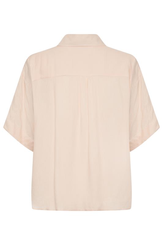M&Co Light Pink V-Neck Collared Shirt | M&Co 7