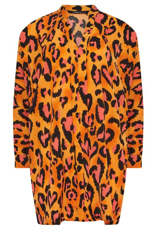 M&Co Orange Leopard Print Blouse | M&Co 6