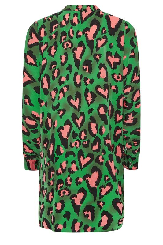 M&Co Dark Green Leopard Print Blouse | M&Co 7